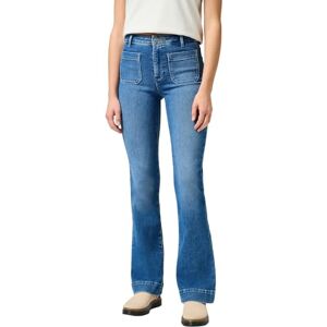 Wrangler Dames Jeans Flare, Flare Fit, uitlopende pijpen, zwart (raven), 30W x 30L Wrangler Dames Jeans Flare, Flare Fit, uitlopende pijpen, zwart (raven), 30W x 30L