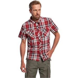 Brandit Roadstar Shirt met korte mouwen rood-zwart-wit 3XL 100% katoen Basics Brandit Roadstar Shirt met korte mouwen rood-zwart-wit 3XL 100% katoen Basics