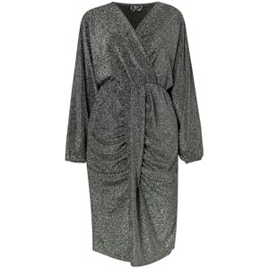 NAEMI Avondjurk voor dames met glansgaren 19229639-NA01, zilver zwart, XS, avondjurk met glansgaren, XS NAEMI Avondjurk voor dames met glansgaren 19229639-NA01, zilver zwart, XS, avondjurk met glansgaren, XS