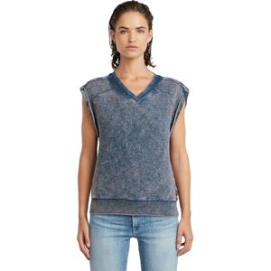 G-STAR Dames Washed Sl Sw Wmn Sweater, blauw (Mid Blue Double Dye D26103-d575-h364), M G-STAR Dames Washed Sl Sw Wmn Sweater, blauw (Mid Blue Double Dye D26103-d575-h364), M
