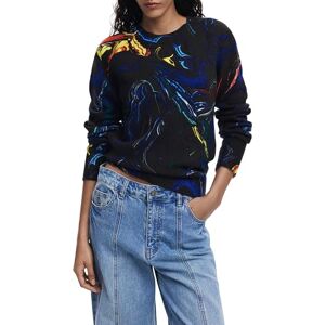Desigual JERS_Butterfly_Lacroix Pullover Sweater, Zwart, XS Dames, Zwart, XS Desigual JERS_Butterfly_Lacroix Pullover Sweater, Zwart, XS Dames, Zwart, XS
