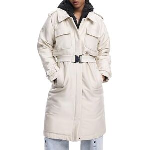 Desigual CHAQ_EMPIRE, 1008 ecru beige, S, Wit, S Desigual CHAQ_EMPIRE, 1008 ecru beige, S, Wit, S