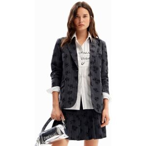 Desigual AME_ZAGREZ, 2003 GRIS VIGORE MEDIO, L, zwart, L Desigual AME_ZAGREZ, 2003 GRIS VIGORE MEDIO, L, zwart, L