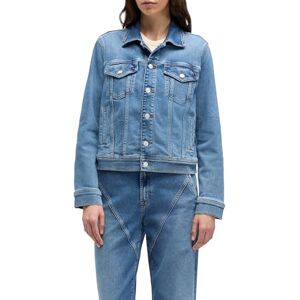 7 For All Mankind ADI TRUCKER Oceanstone, blauw (mid blue), L 7 For All Mankind ADI TRUCKER Oceanstone, blauw (mid blue), L