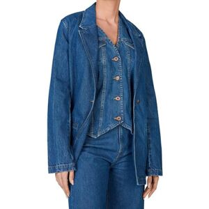 Pepe Jeans Dames Mabel, jas, blauw, S, Blauw (Denim), S Pepe Jeans Dames Mabel, jas, blauw, S, Blauw (Denim), S