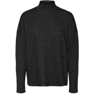 VERO MODA VMBELLA LS TOP JRS NOOS, zwart/detail: melange, S VERO MODA VMBELLA LS TOP JRS NOOS, zwart/detail: melange, S