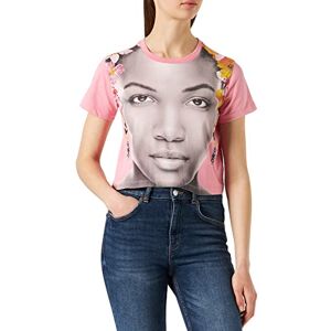 Desigual Womens TS_FACE T-shirt, rood, L Desigual Womens TS_FACE T-shirt, rood, L