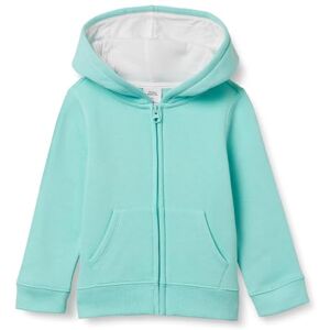 Amazon Essentials Meisjes fleece hoodie met rits, aqua - Trui Amazon Essentials Meisjes fleece hoodie met rits, aqua - Trui