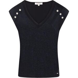 Morgan Dames T-shirt V-hals 241-DILI/MARINE/M, Marineblauw, M Morgan Dames T-shirt V-hals 241-DILI/MARINE/M, Marineblauw, M