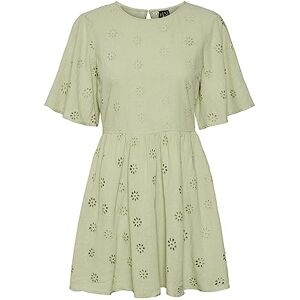 VERO MODA VMMAJA Damesjurk, korte jurk, Reseda., XS VERO MODA VMMAJA Damesjurk, korte jurk, Reseda., XS