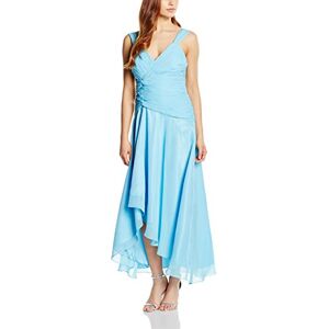 Astrapahl Cocktailjurk voor dames met mooie plooien, knielang, blauw (lichtblauw), 36 Astrapahl Cocktailjurk voor dames met mooie plooien, knielang, blauw (lichtblauw), 36