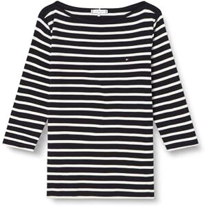 Tommy Hilfiger Dames NIEUWE CODY SLIM BOAT-NK 3/4SLV WW0WW4058902C007, BLAUW (Nos Breton Desert Sky/Ecru), XXL, Blauw (Nos Bretonse Woestijnhemel/Ecru), XXL Tommy Hilfiger Dames NIEUWE CODY SLIM BOAT-NK 3/4SLV WW0WW4058902C007, BLAUW (Nos Breton Desert Sky/Ecru), XXL, Blauw (Nos Bretonse Woestijnhemel/Ecru), XXL