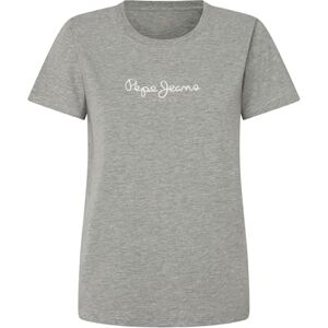 Pepe Jeans Dames Fiore, T-shirt, grijs, XS, Grijs (Marl Grijs), XS Pepe Jeans Dames Fiore, T-shirt, grijs, XS, Grijs (Marl Grijs), XS