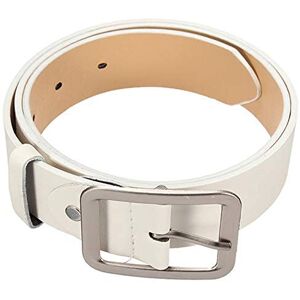 dragonaur-home decor Mannen Stijlvolle Casual Tailleband PU Lederen Enkele Prong Pin Gesp Brede Lederen Riem Taille Band Zakelijke Jurk Riem Wit