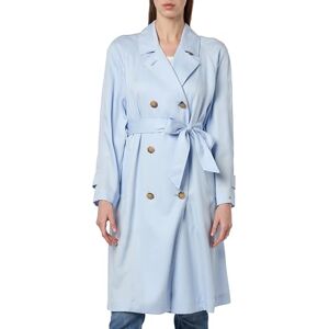 Tommy Hilfiger Tencel Blend Fluid Trench geweven jassen voor dames, Blauw, 44 EU Tommy Hilfiger Tencel Blend Fluid Trench geweven jassen voor dames, Blauw, 44 EU