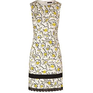 ApartFashion Dames kokerjurk jurk, Geel-Creme, Normaal, Geel-crème, 34 ApartFashion Dames kokerjurk jurk, Geel-Creme, Normaal, Geel-crème, 34