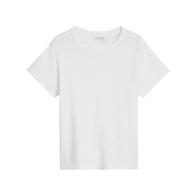 Marc O'Polo B01210051117 dames Dames T-shirt met subtiele print, superzacht bovendeel van biologisch katoen, shirt met korte mouwen voor vrouwen Marc O'Polo B01210051117 dames Dames T-shirt met subtiele print, superzacht bovendeel van biologisch katoen, shirt met korte mouwen voor vrouwen