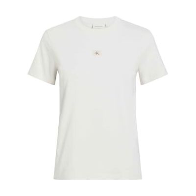 Calvin S/S T-shirt voor dames, Beige (Krijt), S Calvin S/S T-shirt voor dames, Beige (Krijt), S