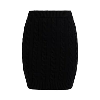 caneva Gebreide rok voor dames, zwart, XL-XXL caneva Gebreide rok voor dames, zwart, XL-XXL