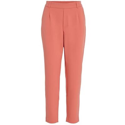 VILA Vivarone damesbroek met hoge taille, slimfit, roze, 36 VILA Vivarone damesbroek met hoge taille, slimfit, roze, 36