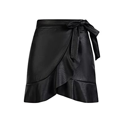 NALLY Minirok voor dames van kunstleer, zwart, S NALLY Minirok voor dames van kunstleer, zwart, S