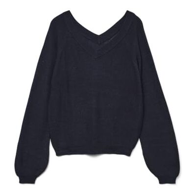 VERO MODA Vmnewlexsun Ls Double V-hals Pull. Ga, navy blazer, M VERO MODA Vmnewlexsun Ls Double V-hals Pull. Ga, navy blazer, M