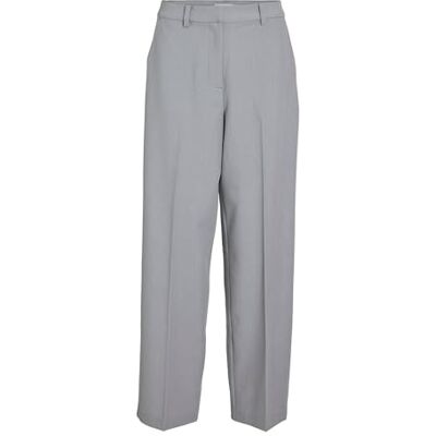 VILA Visiffe Hw Straight Pants Noos, lichtgrijs gem., 40W / 32L VILA Visiffe Hw Straight Pants Noos, lichtgrijs gem., 40W / 32L