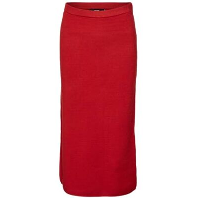 VERO MODA VMGOLD Penstripe Pencil 7/8 Rok GA, salsa, XS VERO MODA VMGOLD Penstripe Pencil 7/8 Rok GA, salsa, XS