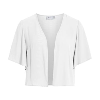 VILA Dames Vielke 2/4 Short Bolero/Dc, cloud dancer, 44 VILA Dames Vielke 2/4 Short Bolero/Dc, cloud dancer, 44