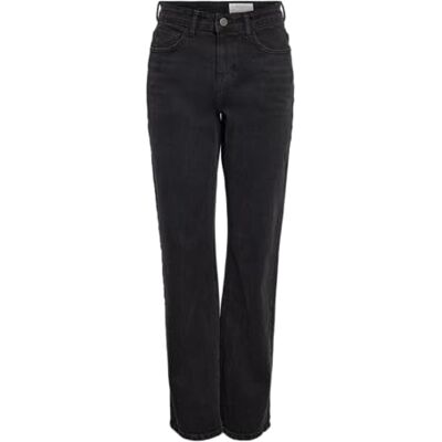 NOISY MAY Nmmonica Hw Straight Jean Black Noos, zwart denim, 25W / 32L NOISY MAY Nmmonica Hw Straight Jean Black Noos, zwart denim, 25W / 32L