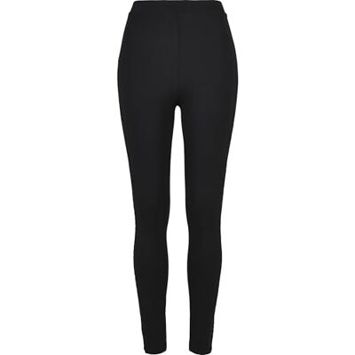 Urban Classics Dames Dames Flock Lace Stripe Leggings, zwart, 5XL Urban Classics Dames Dames Flock Lace Stripe Leggings, zwart, 5XL