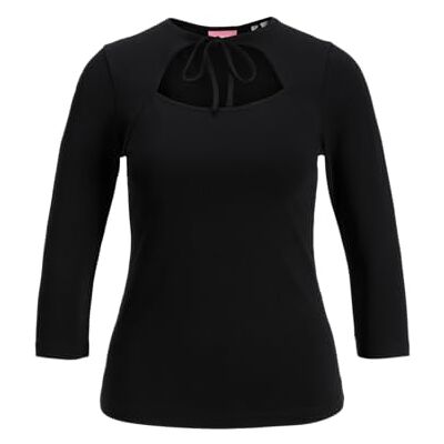 JACK & JONES Jxgigi STR 3/4 Open Top JRS, zwart, L JACK & JONES Jxgigi STR 3/4 Open Top JRS, zwart, L