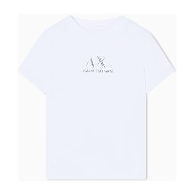Giorgio Armani Dames Regular Boxy Chest Logo Tee T-shirt, optic white, M Giorgio Armani Dames Regular Boxy Chest Logo Tee T-shirt, optic white, M