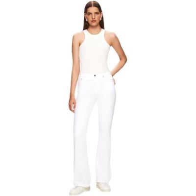 LTB Jeans Noelia B Flare High Rise Basic-5-Pocket Light Wash White van katoenmix maat W26L30, wit, 26W / 30L LTB Jeans Noelia B Flare High Rise Basic-5-Pocket Light Wash White van katoenmix maat W26L30, wit, 26W / 30L