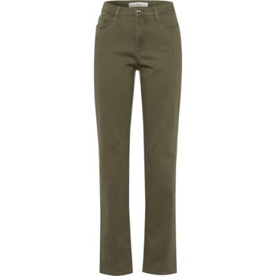 Brax Dames Style Carola Blue Planet: Duurzame Five-Pocket Jeans, Kaki, 25W / 32L Brax Dames Style Carola Blue Planet: Duurzame Five-Pocket Jeans, Kaki, 25W / 32L