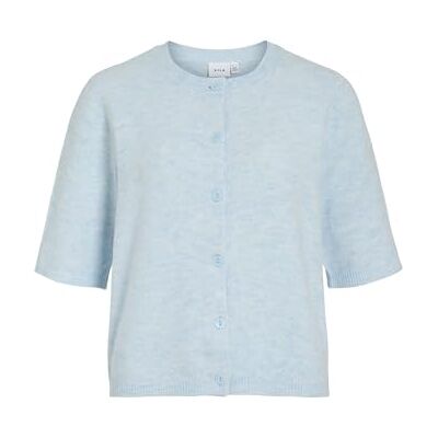 VILA Vrouwelijk gebreid vest VILIGA korte mouwen Gebreide cardigan VILA Vrouwelijk gebreid vest VILIGA korte mouwen Gebreide cardigan