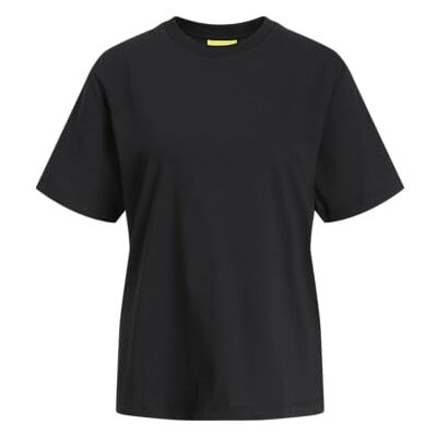 JACK & JONES Jxsanne Loose Ss Fringe Tee JRS, zwart, XL JACK & JONES Jxsanne Loose Ss Fringe Tee JRS, zwart, XL