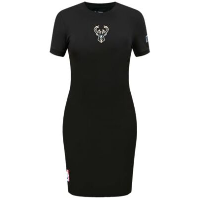 Pro Standard Dames NBA Classic Chenille W Bodycon Jurk Casual, Zwart, X-Large, Zwart, XL Pro Standard Dames NBA Classic Chenille W Bodycon Jurk Casual, Zwart, X-Large, Zwart, XL