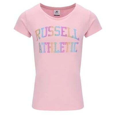 Russell Athletic Autumn-S/S Crewneck T-shirt met korte mouwen, gebleekt mauve, S Russell Athletic Autumn-S/S Crewneck T-shirt met korte mouwen, gebleekt mauve, S
