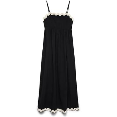 VERO MODA Singlet Ankle Dress Vmjenna-damestanktop, Wvn BTQ Ga, zwart, XS dames VERO MODA Singlet Ankle Dress Vmjenna-damestanktop, Wvn BTQ Ga, zwart, XS dames