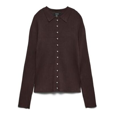 VERO MODA Vmsiri LS Poloneck Trui, Chocoladecake, M Dames, chocolade cake, M VERO MODA Vmsiri LS Poloneck Trui, Chocoladecake, M Dames, chocolade cake, M