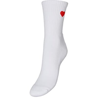 VERO MODA Vmmel Detail Socks Noos, wit (snow white), One size VERO MODA Vmmel Detail Socks Noos, wit (snow white), One size