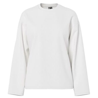 PIECES Pcsadie Ls Top Noos Damesshirt met lange mouwen, cloud dancer, XS PIECES Pcsadie Ls Top Noos Damesshirt met lange mouwen, cloud dancer, XS