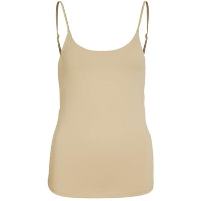 VILA Singlet Vikenza Noos Tanktop, Cubaanse Zand, XXL Dames, Cubaanse zand, XXL VILA Singlet Vikenza Noos Tanktop, Cubaanse Zand, XXL Dames, Cubaanse zand, XXL