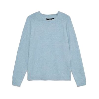 VERO MODA Vmdoffy Ls O-Neck Blouse Ga Noos, Glacier Lake, XS VERO MODA Vmdoffy Ls O-Neck Blouse Ga Noos, Glacier Lake, XS