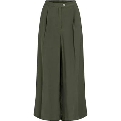 VILA Vimarlee Hw Wide Culotte Pants, Deep Depths., 40 VILA Vimarlee Hw Wide Culotte Pants, Deep Depths., 40