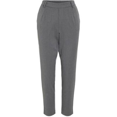 VILA Vivarone Hw Slim Pant-Noos broek voor dames, Medium grijs (grey melange), 44 VILA Vivarone Hw Slim Pant-Noos broek voor dames, Medium grijs (grey melange), 44