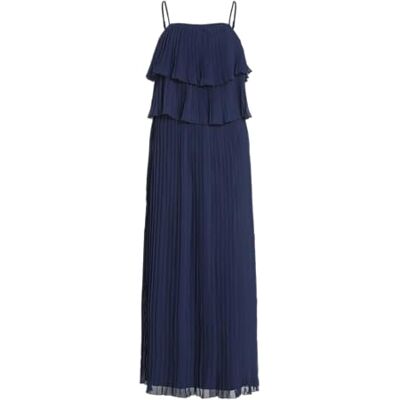 VILA Vichiffan Singlet Pleat Dress-Noos/Dc, navy blazer, 34 VILA Vichiffan Singlet Pleat Dress-Noos/Dc, navy blazer, 34