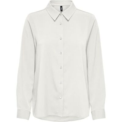 ONLY Dames Onlnova Life Vis L/S New Grace Shirt, Cloud Dancer, S, Cloud Danser, S ONLY Dames Onlnova Life Vis L/S New Grace Shirt, Cloud Dancer, S, Cloud Danser, S