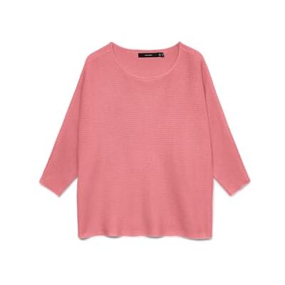 VERO MODA Vmnora 3/4 Boatneck Blouse Noos, Coral Paradise, L VERO MODA Vmnora 3/4 Boatneck Blouse Noos, Coral Paradise, L